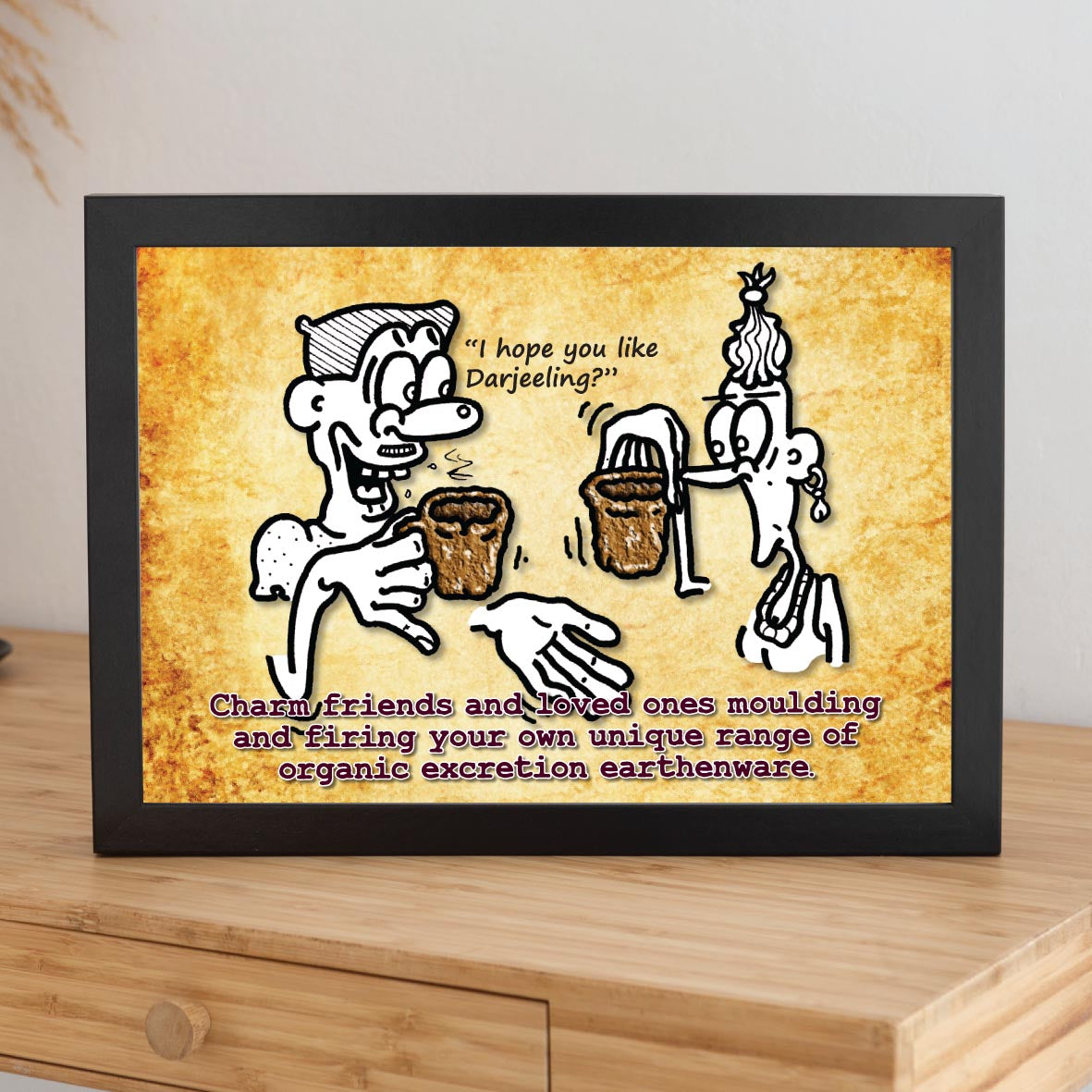 Organic Earthenware Cartoon Art Print