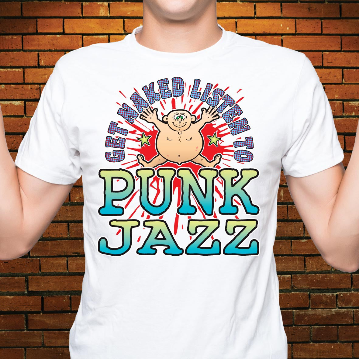 Punk Jazz Funny Slogan Cotton T-Shirt