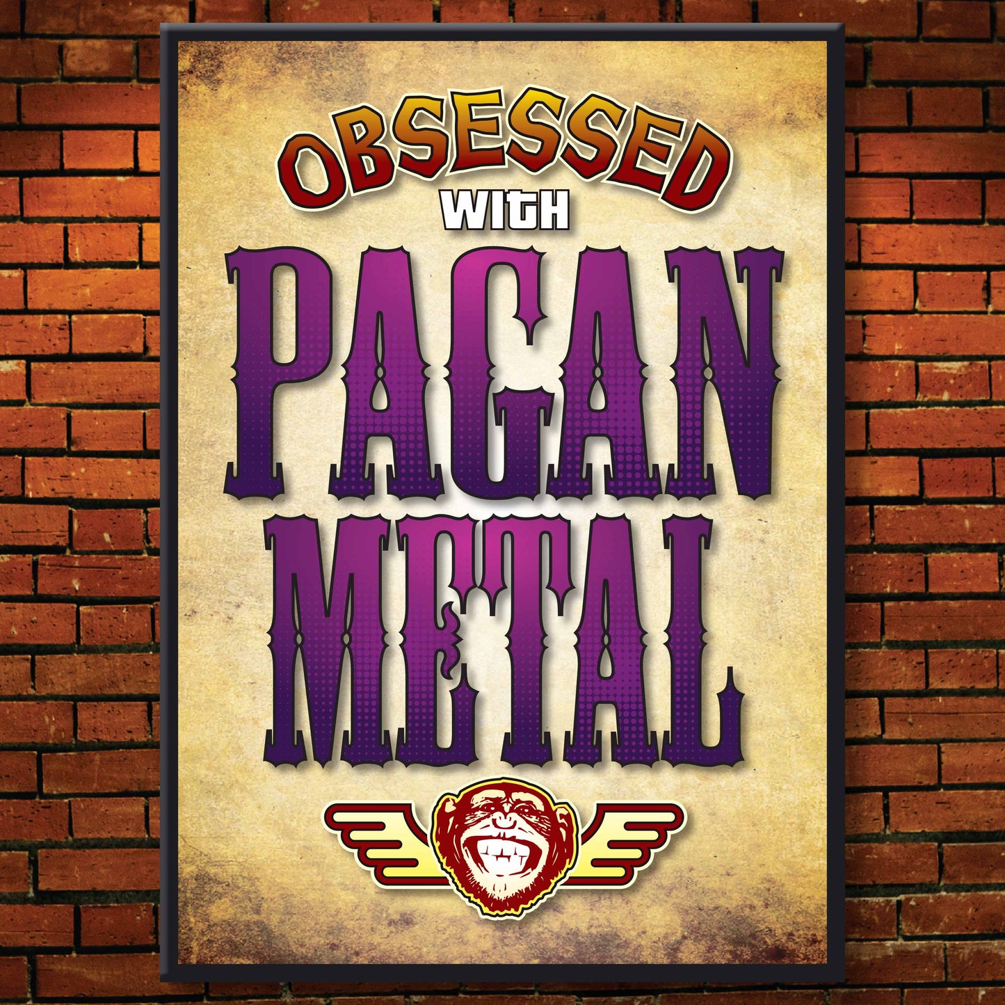 Pagan Metal - Obsessed Art Poster + Birthday / Greetings Card