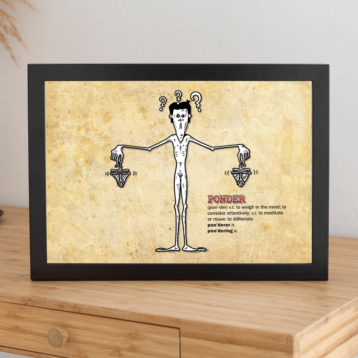 Ponder Cartoon Art Print