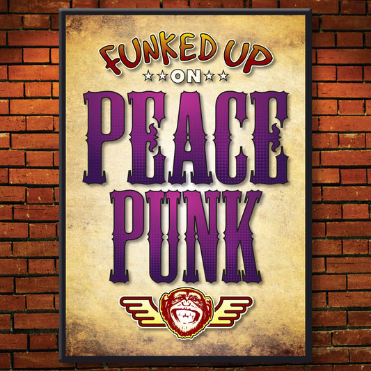 Peace Punk Art Print / Poster / Birthday Card / Greetings Card