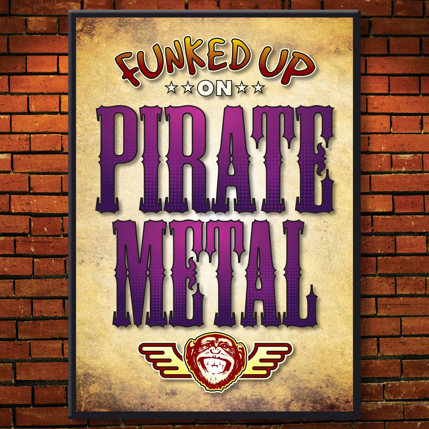 Pirate Metal Art Print / Poster / Birthday Card / Greetings Card