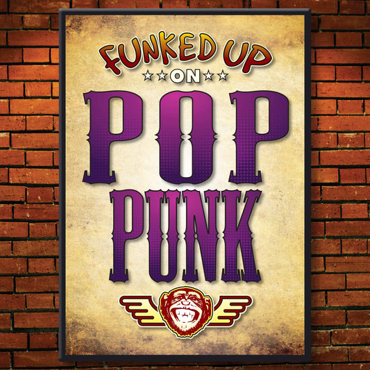 Pop Punk Art Print / Poster / Birthday Card / Greetings Card