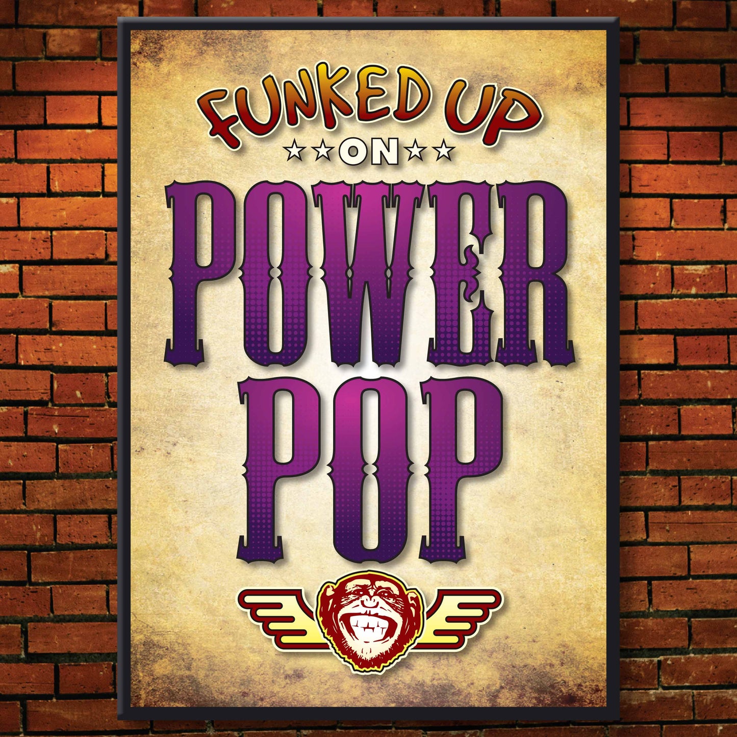 Power Pop Art Print / Poster / Birthday Card / Greetings Card