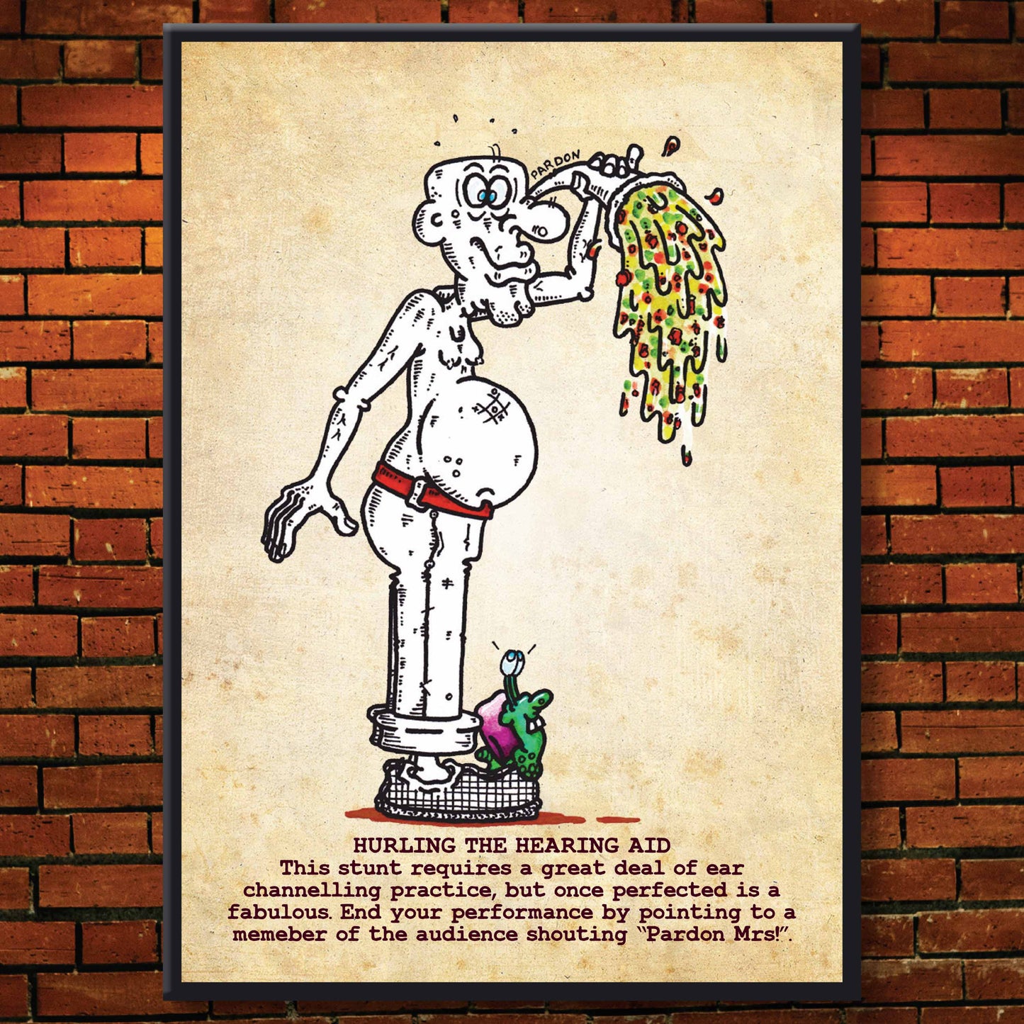Hurling The Hearing Aid Art Print