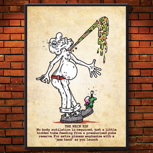 The Neck Zip Art Print