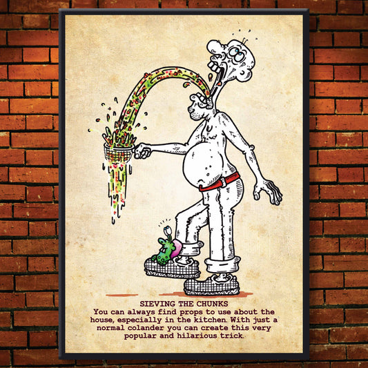 Sieving The Chunks Art Print