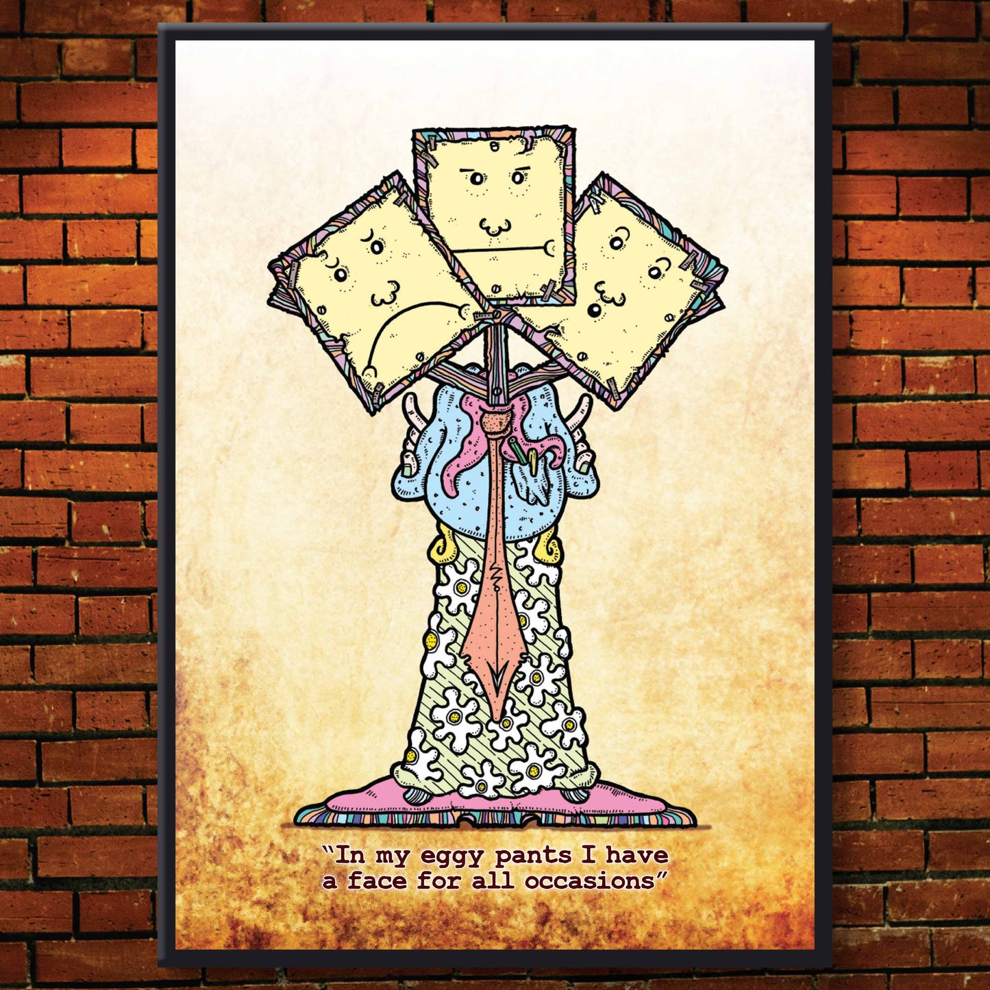 Eggy Pants Art Print
