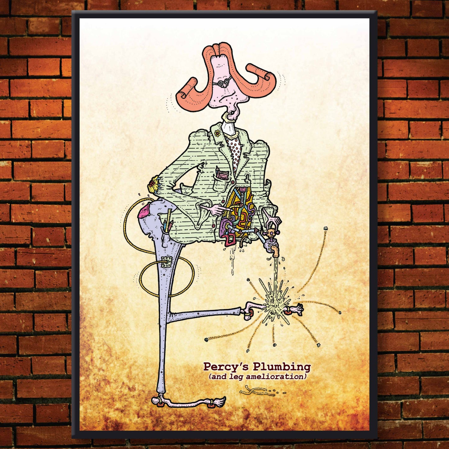 Percy's Plumbing Art Print