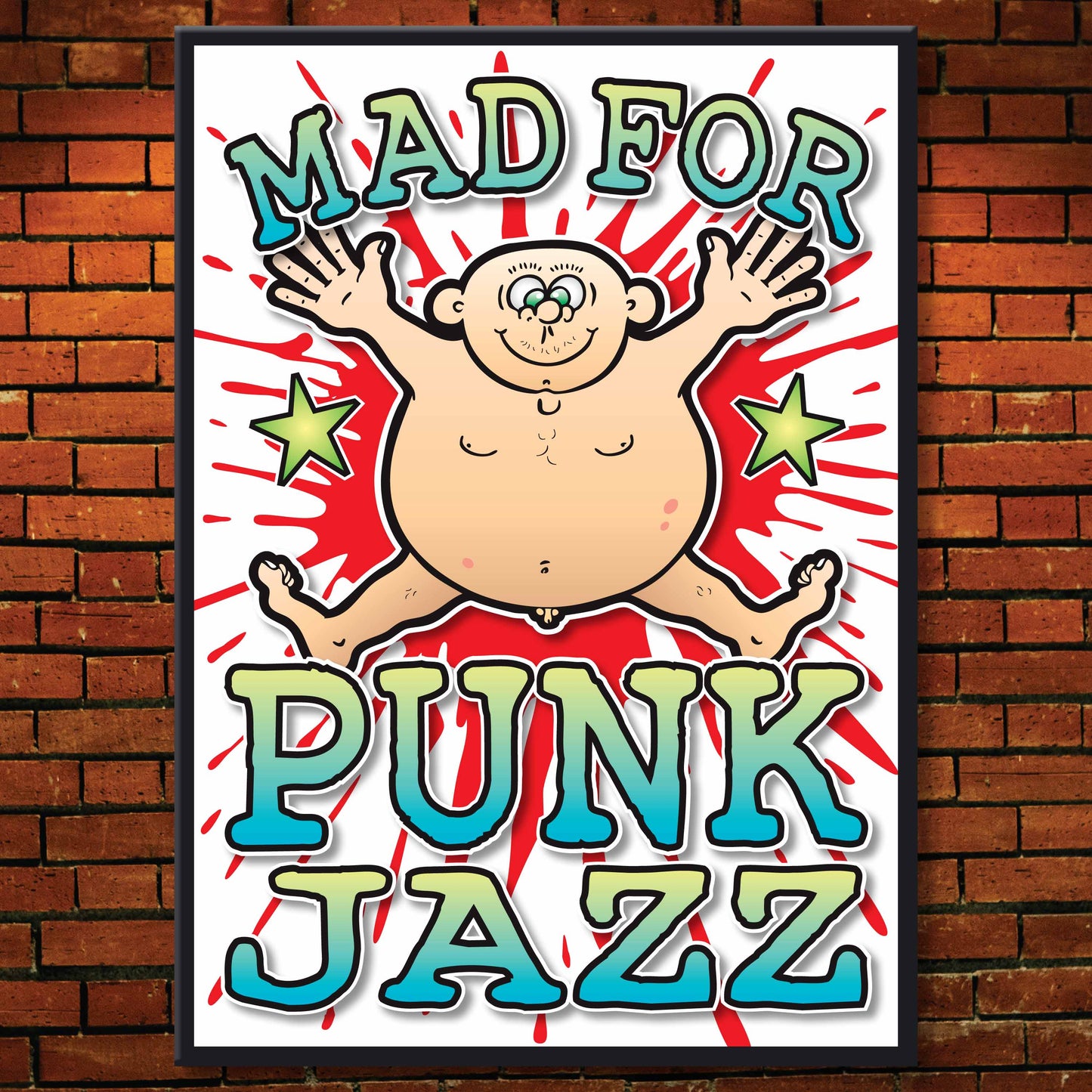 Punk Jazz Art Print / Mad For Music Poster / Wall Décor