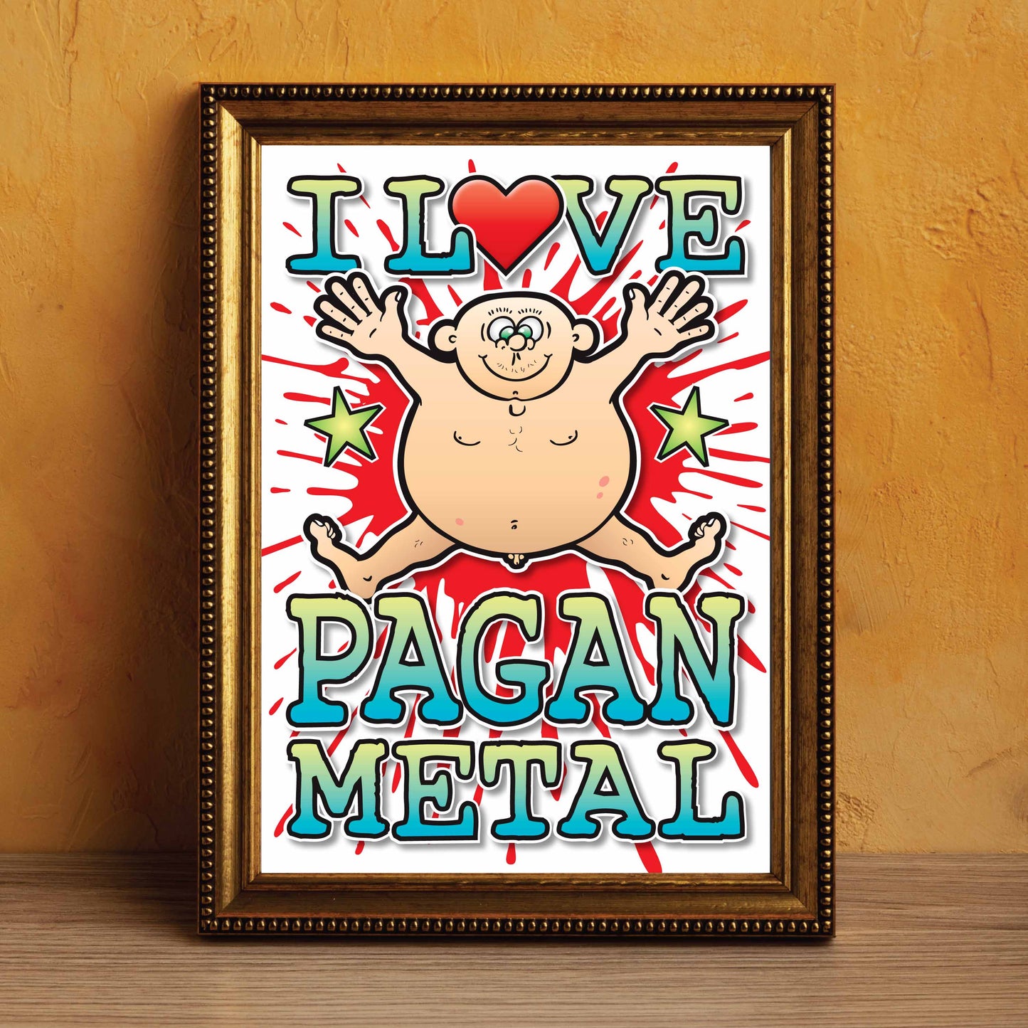 Pagan Metal Art Print / Love Music Poster / Wall Décor / Rock Guru