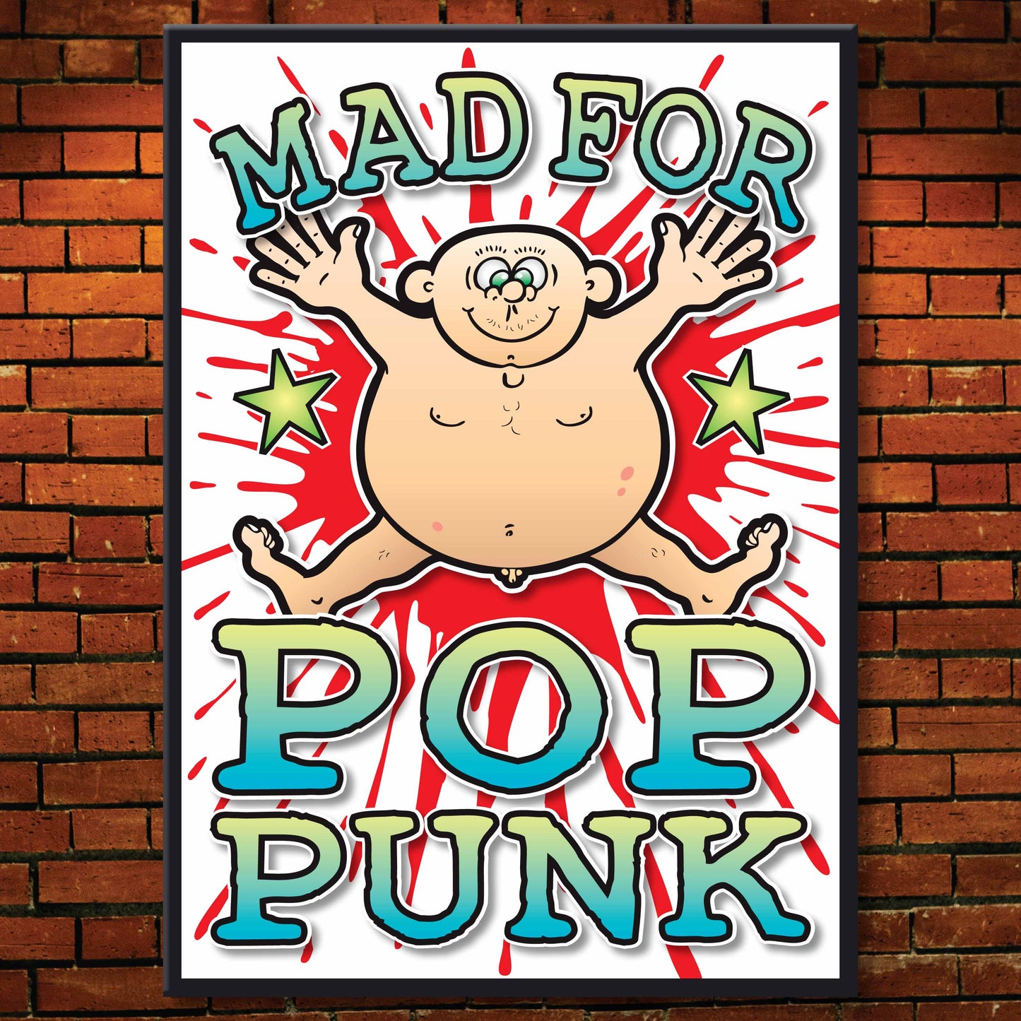 Pop Punk Art Print / Mad For Music Poster / Wall Décor