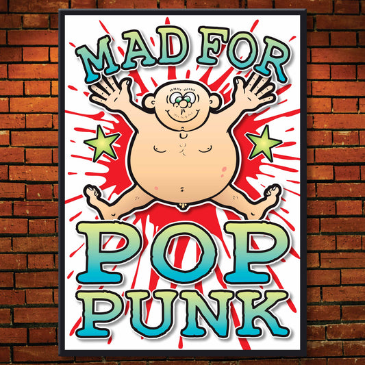Pop Punk Art Print / Mad For Music Poster / Wall Décor