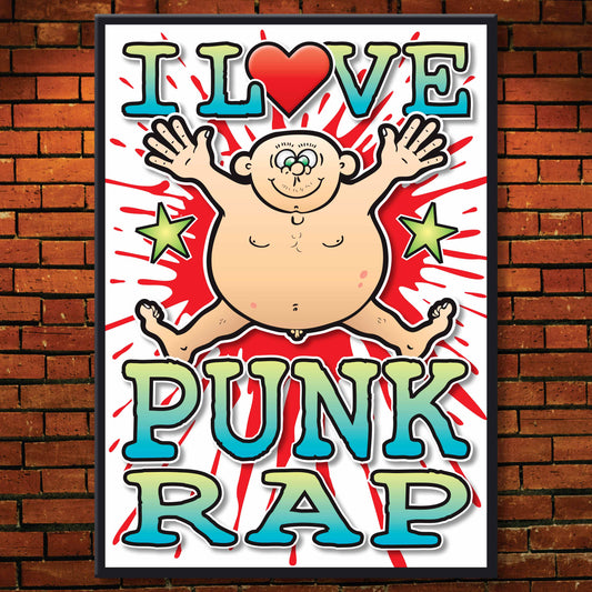 Punk Rap Art Print / Love Music Poster / Wall Décor / Rock Guru