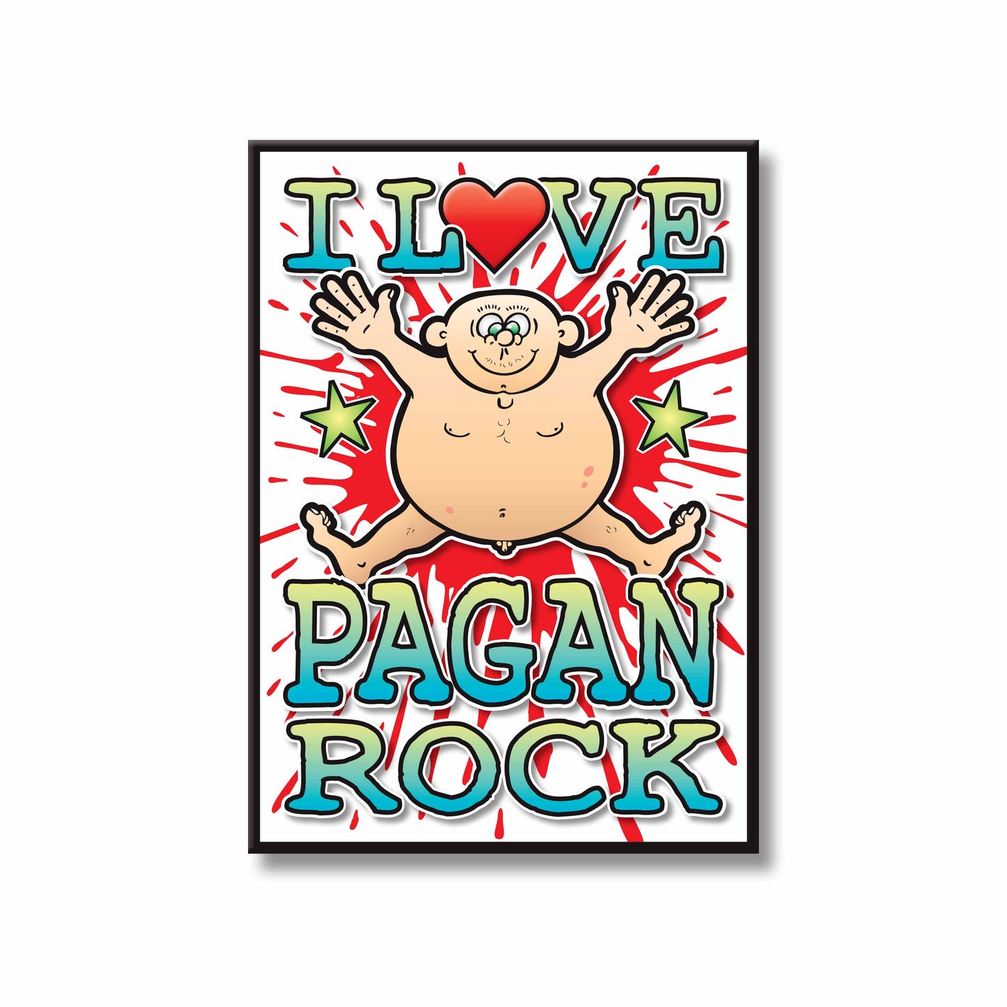 Pagan Rock Art Print / Love Music Poster / Wall Décor / Rock Guru