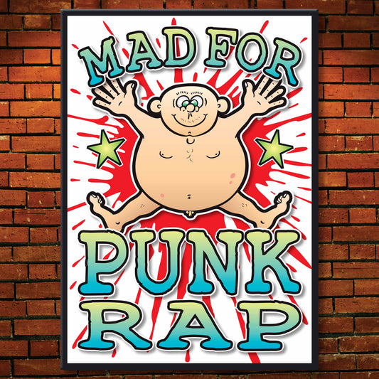 Punk Rap Art Print / Mad For Music Poster / Wall Décor