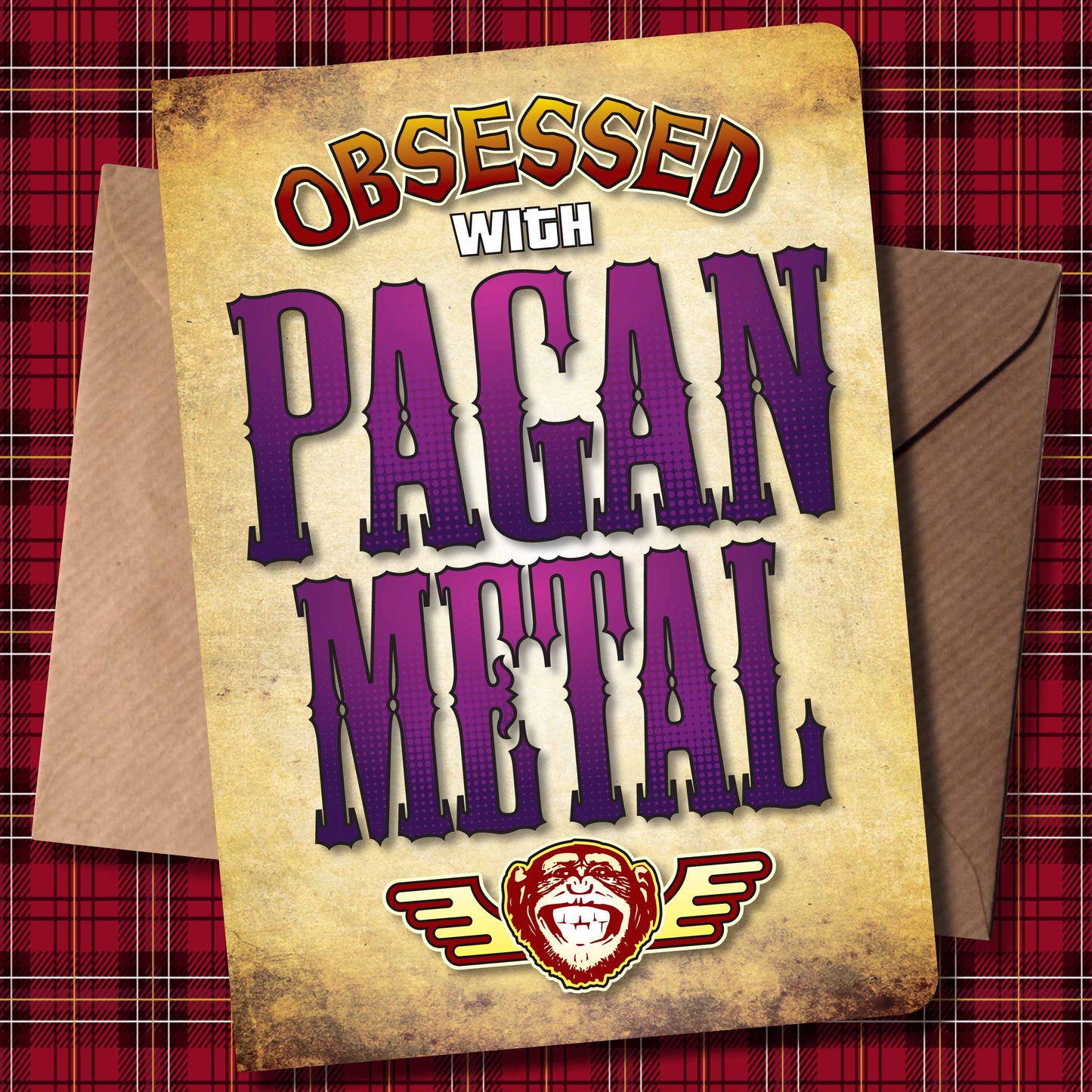 Pagan Metal - Obsessed Art Poster + Birthday / Greetings Card