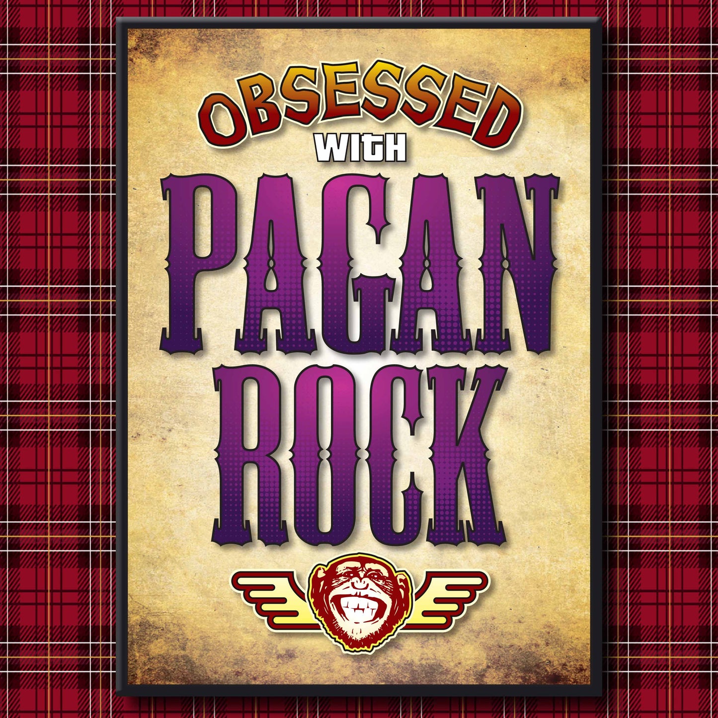 Pagan Rock - Obsessed Art Poster + Birthday / Greetings Card