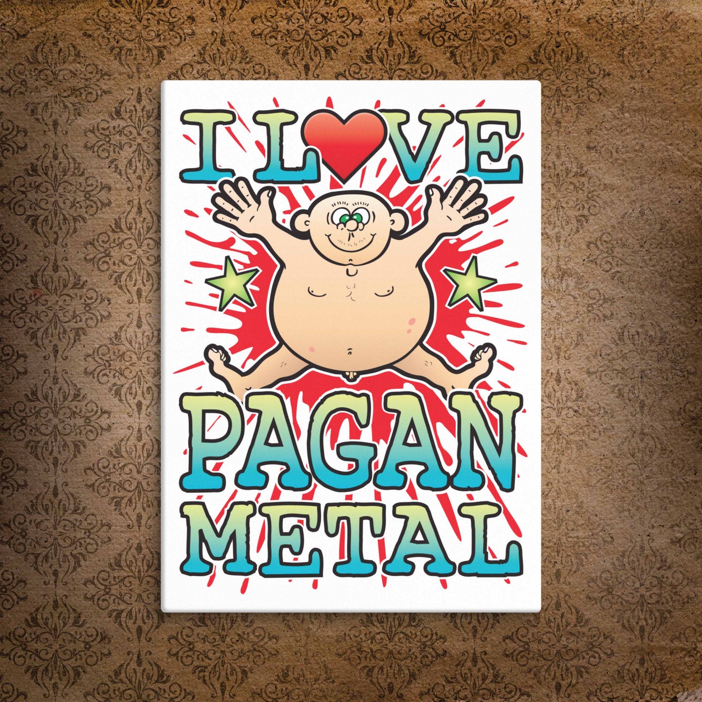 Pagan Metal Canvas Print 30x40cm