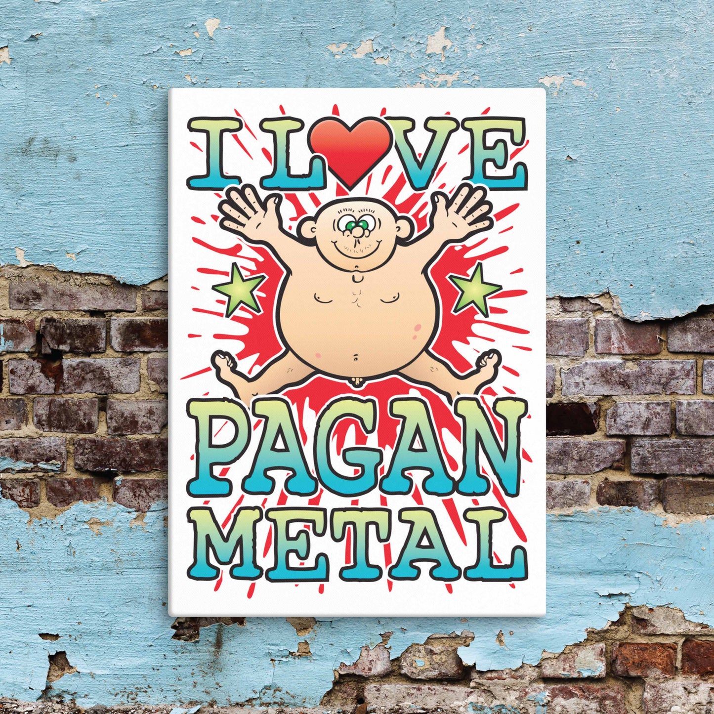 Pagan Metal Canvas Print 30x40cm