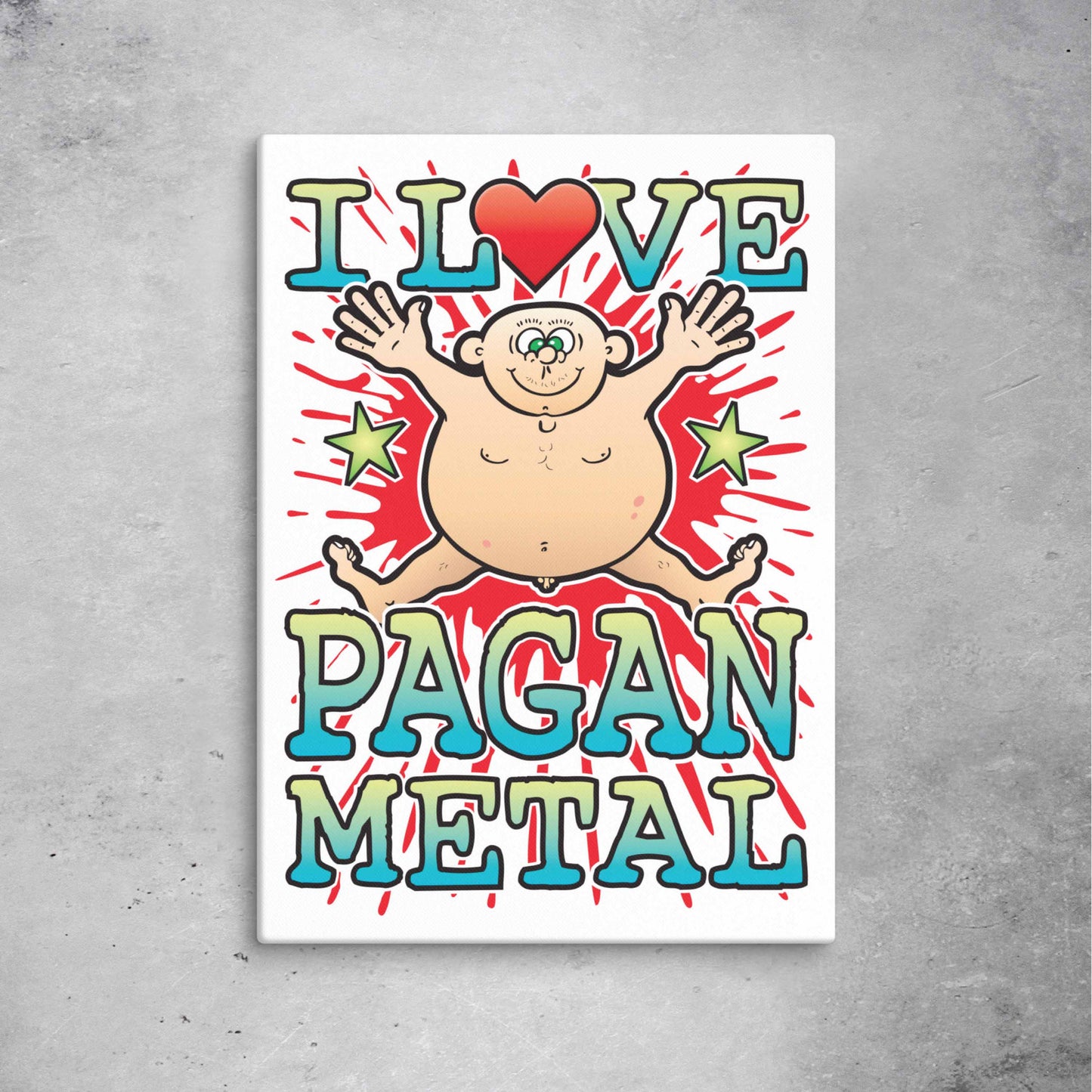 Pagan Metal 51x71cm Canvas Print