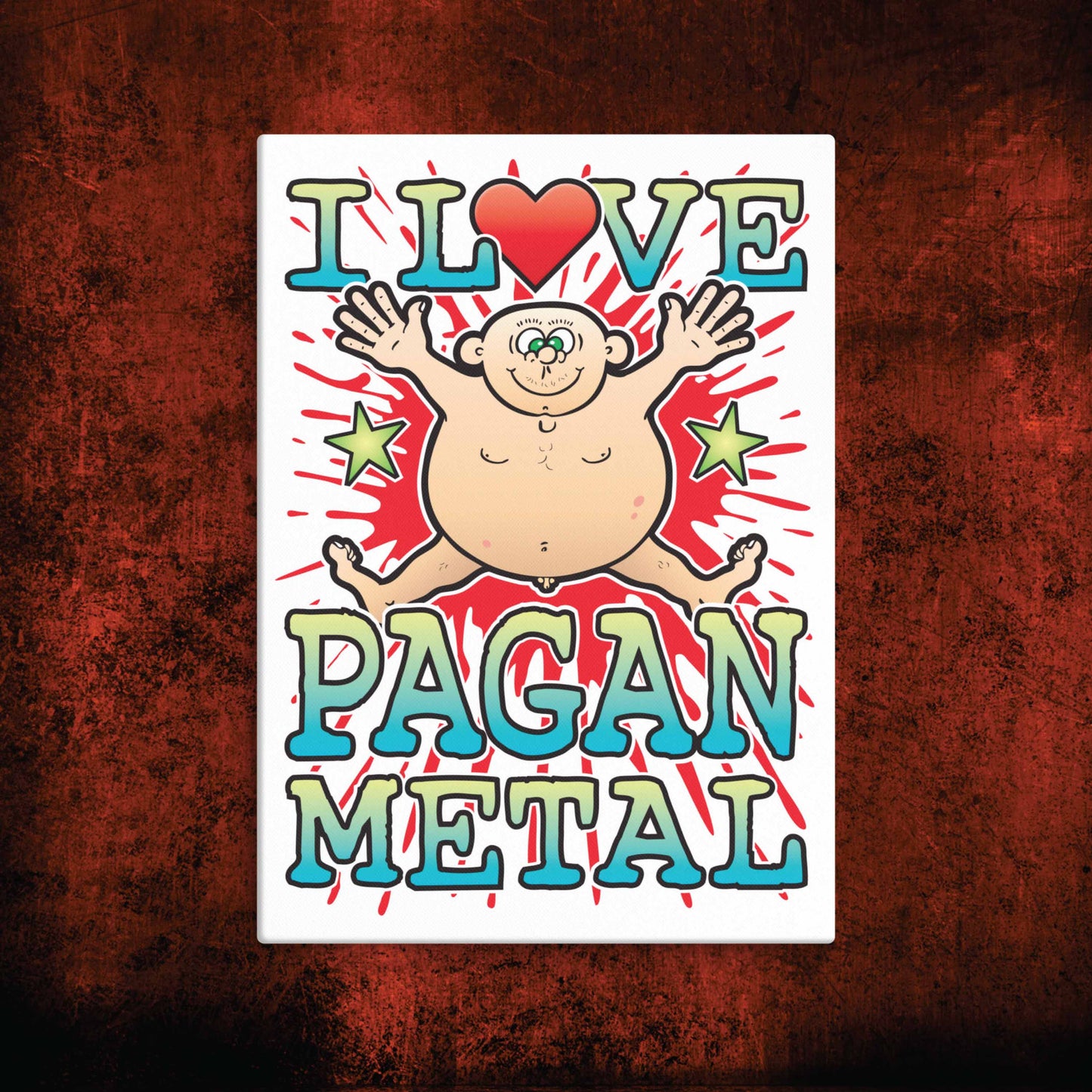 Pagan Metal Canvas Print 30x40cm