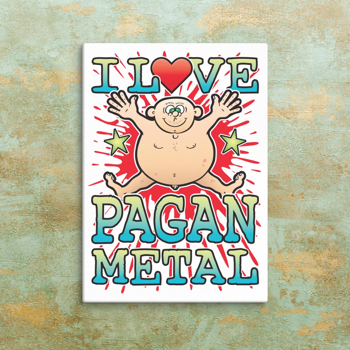 Pagan Metal Canvas Print 30x40cm