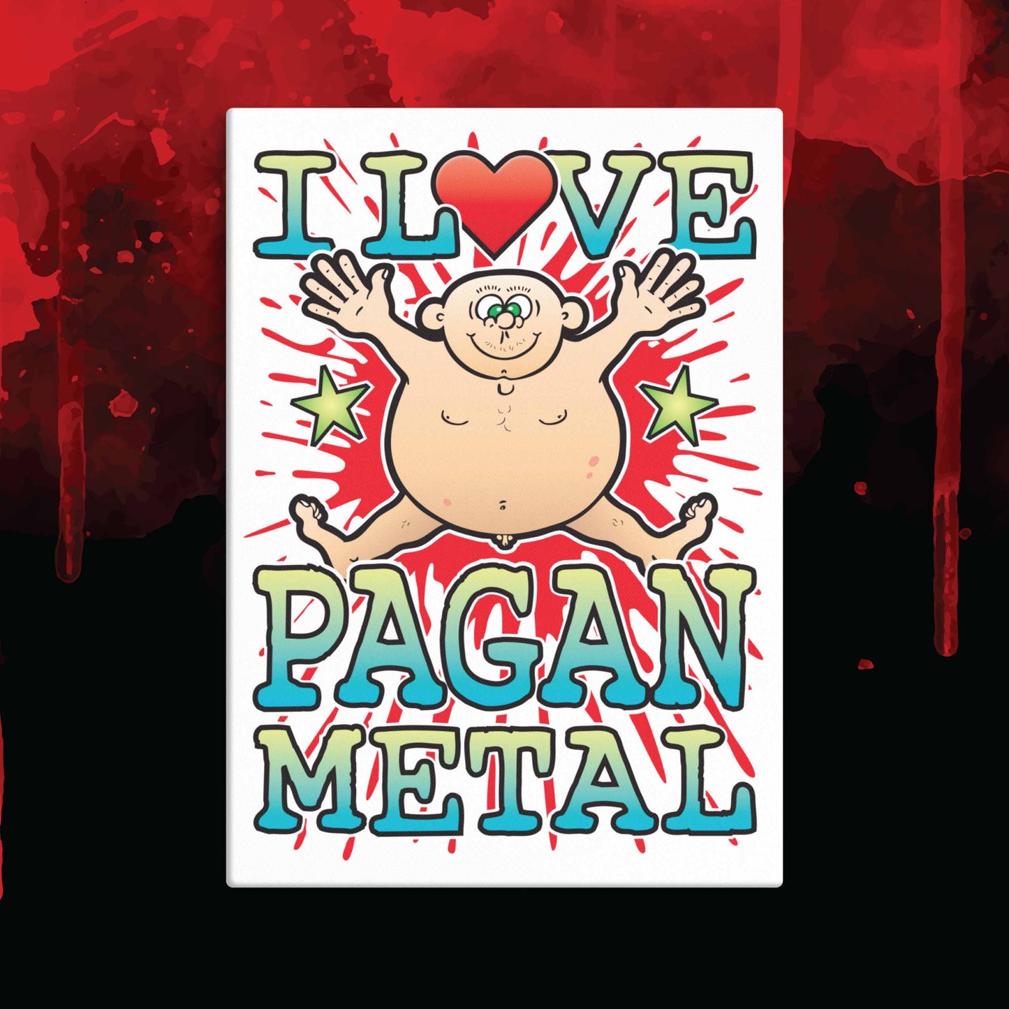 Pagan Metal 51x71cm Canvas Print