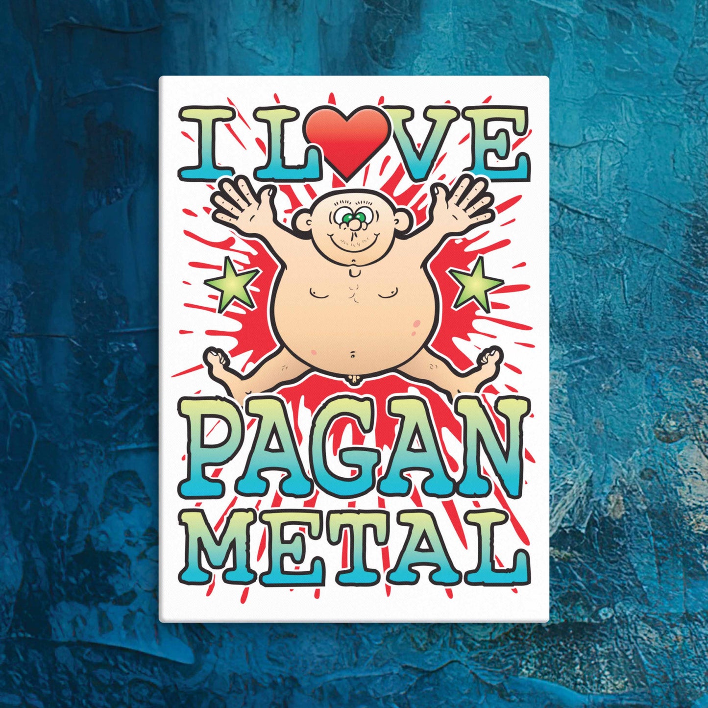Pagan Metal Canvas Print 30x40cm