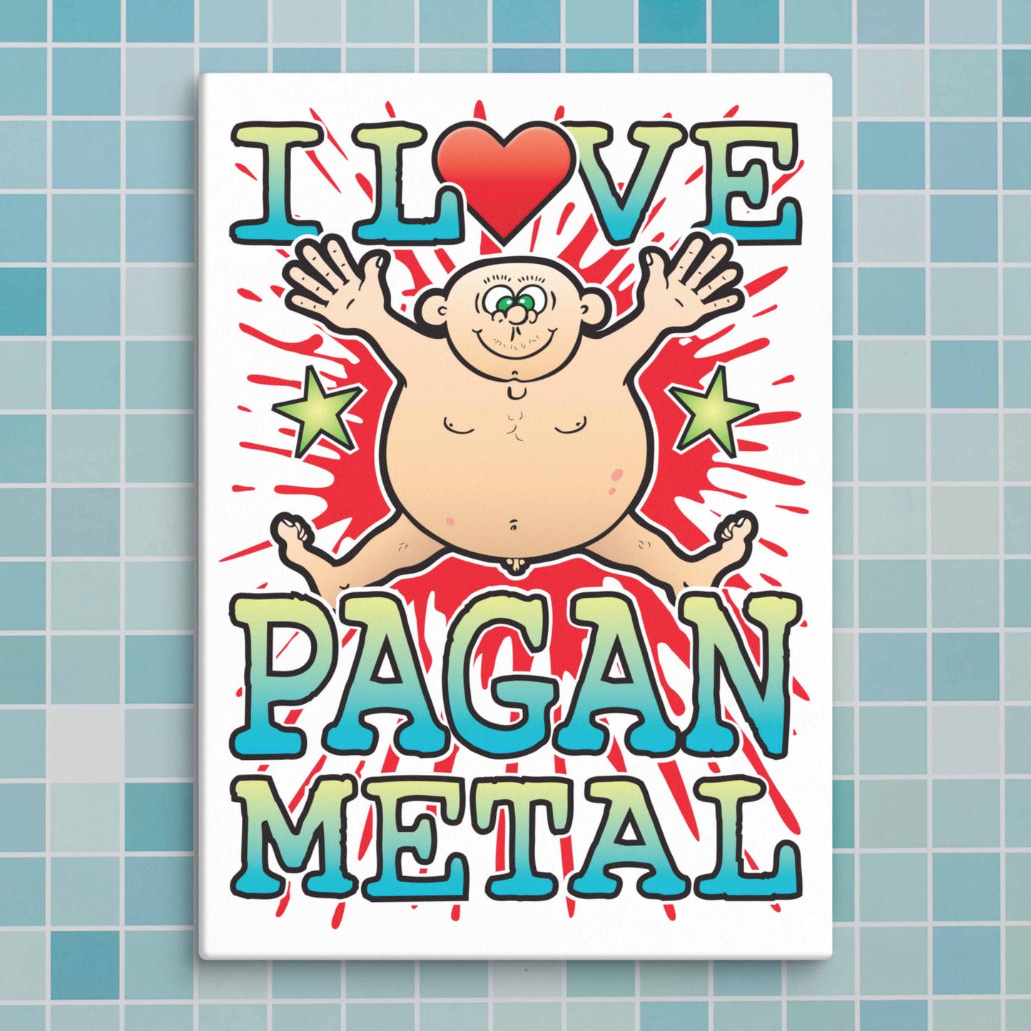Pagan Metal Canvas Print 30x40cm