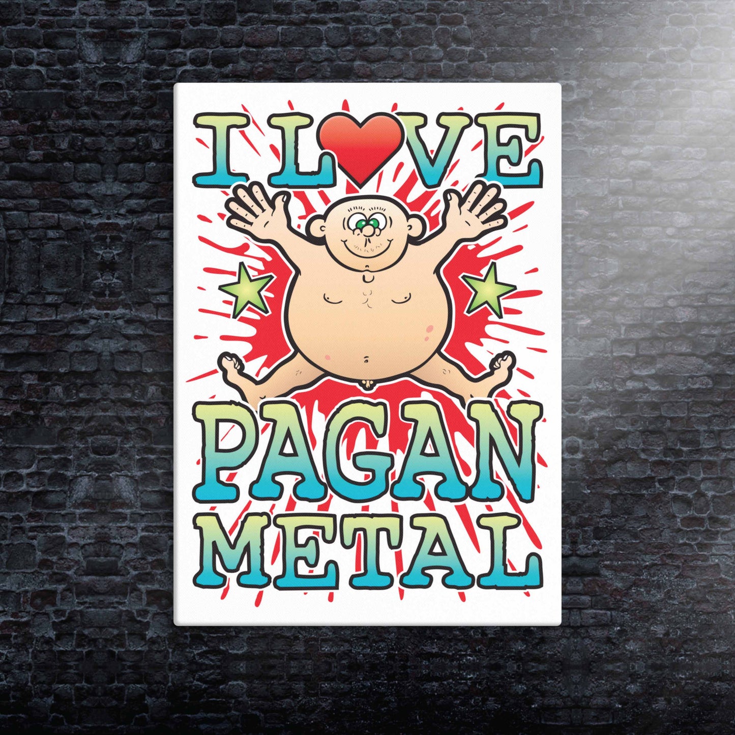 Pagan Metal Canvas Print 30x40cm