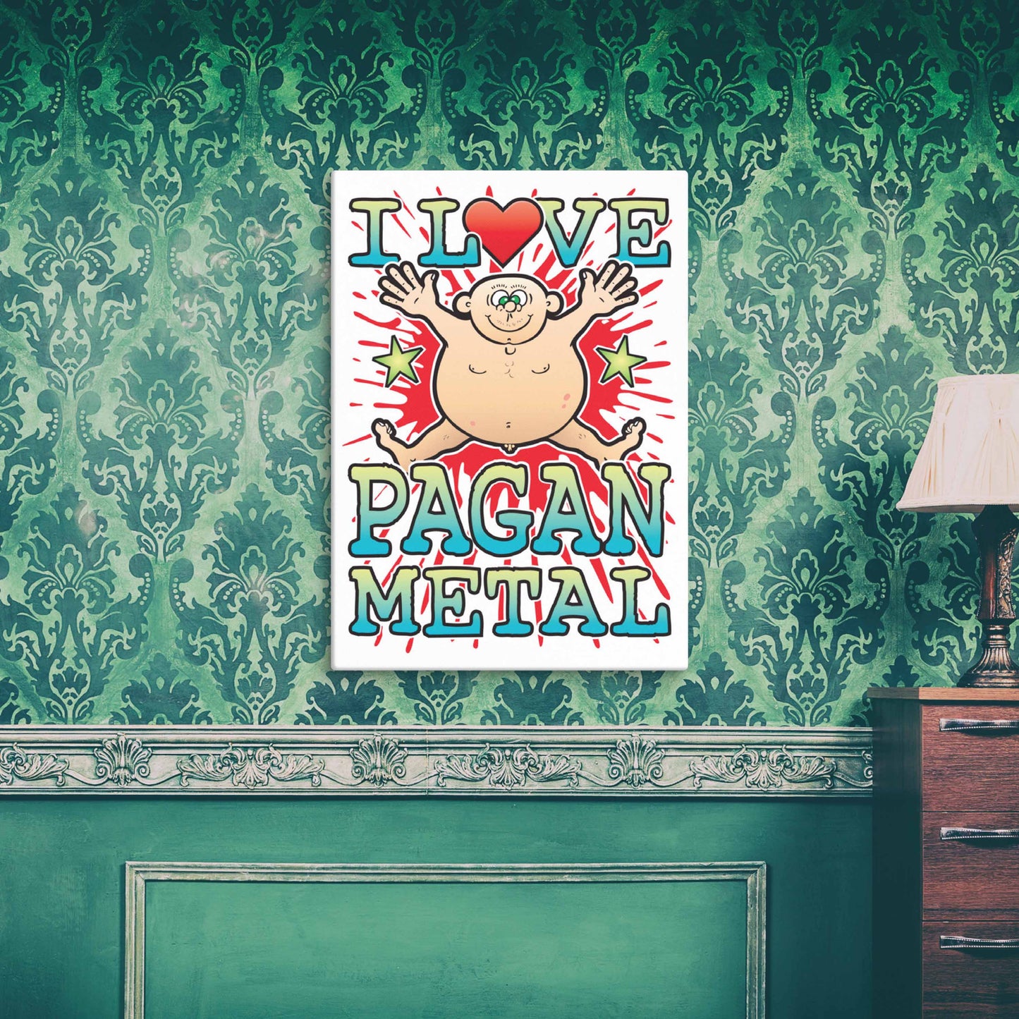Pagan Metal 51x71cm Canvas Print