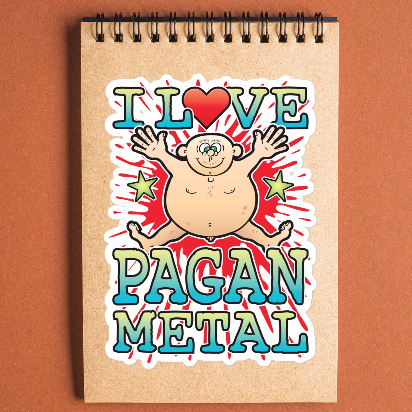Pagan Metal Vinyl Kiss-Cut Sticker / 14 x 10cm