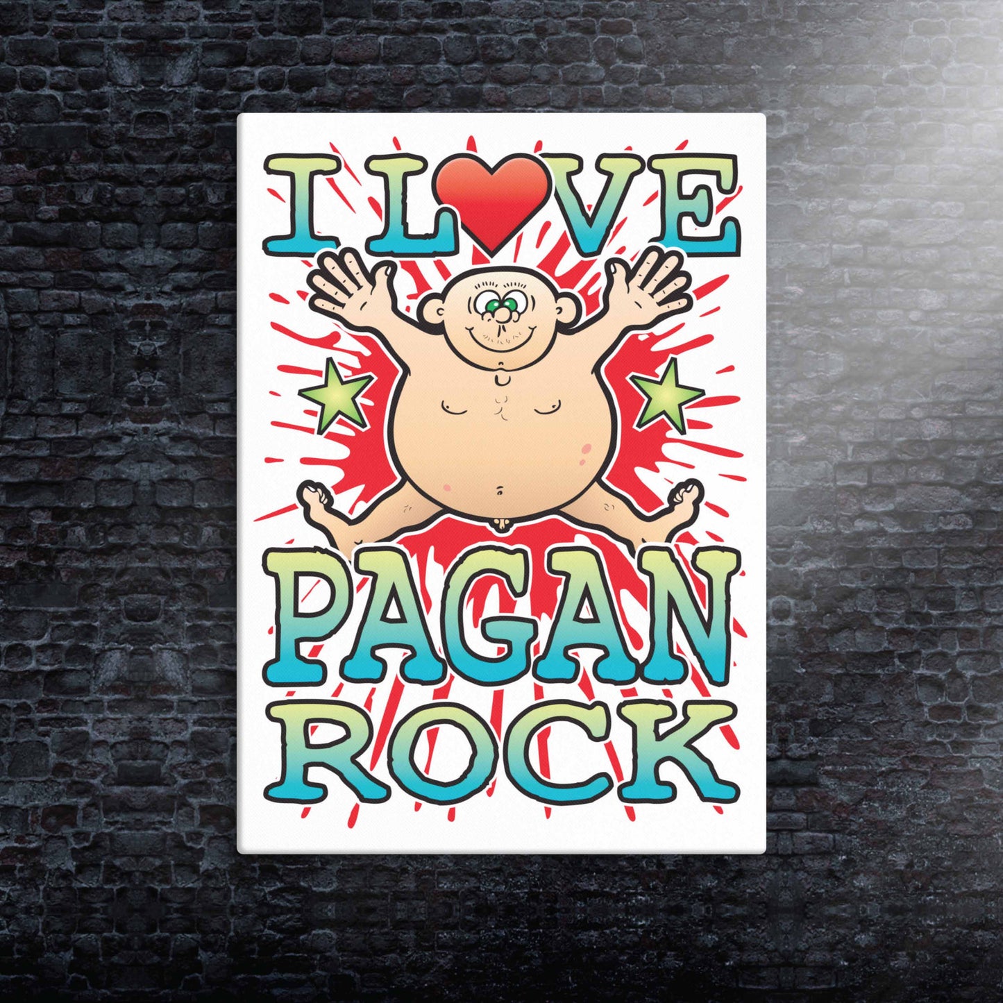 Pagan Rock Canvas Print 30x40cm