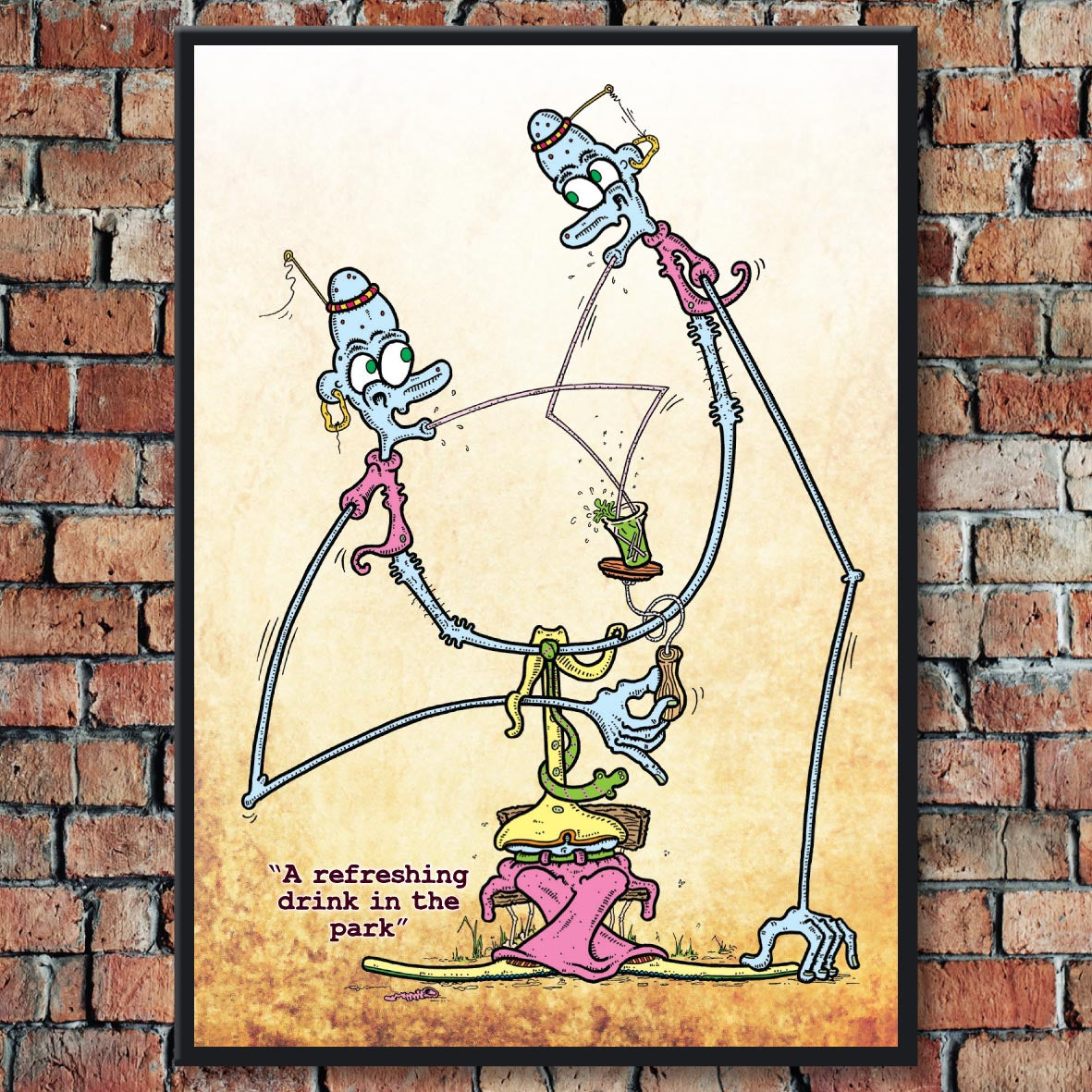 Park Drink Art Print