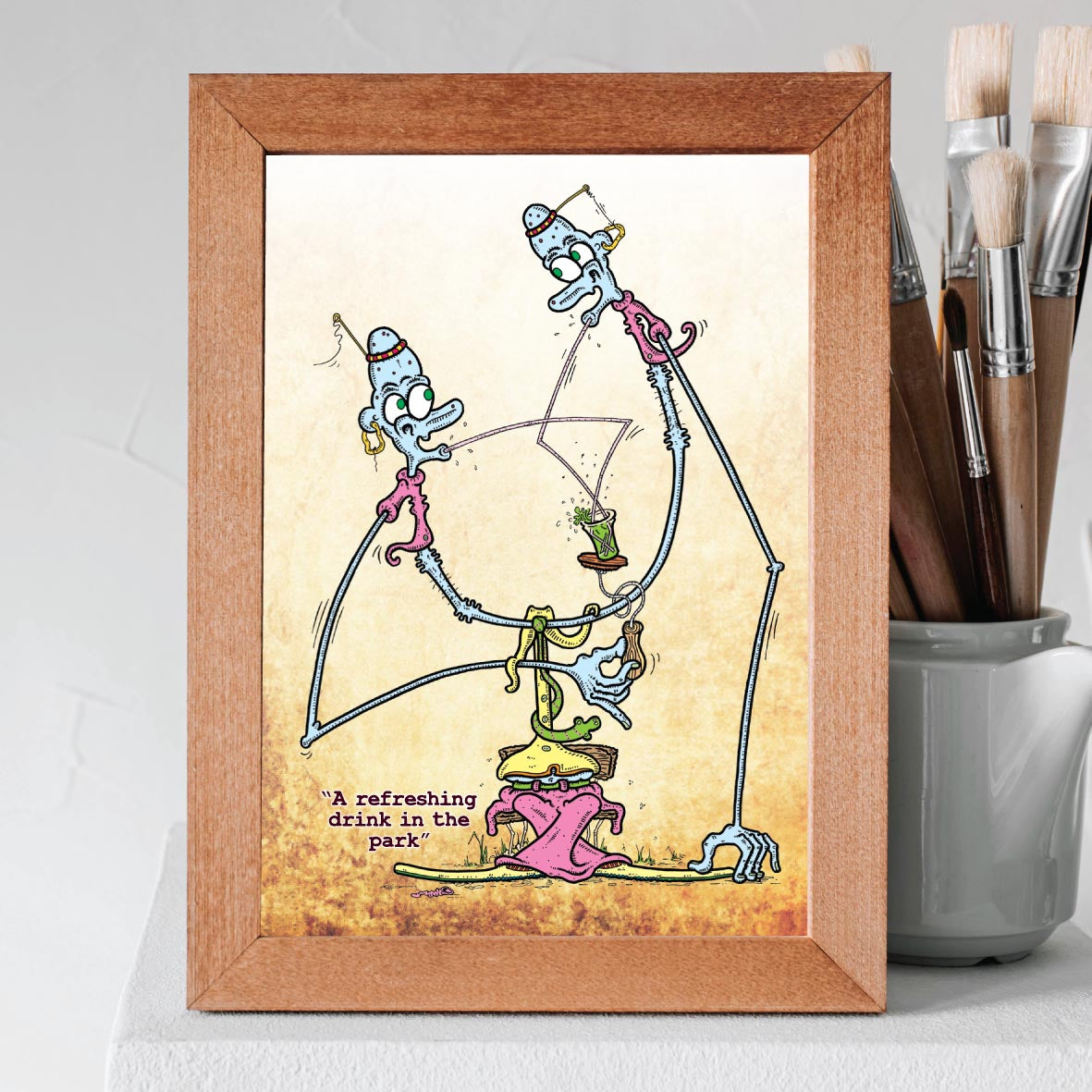 Park Drink Art Print