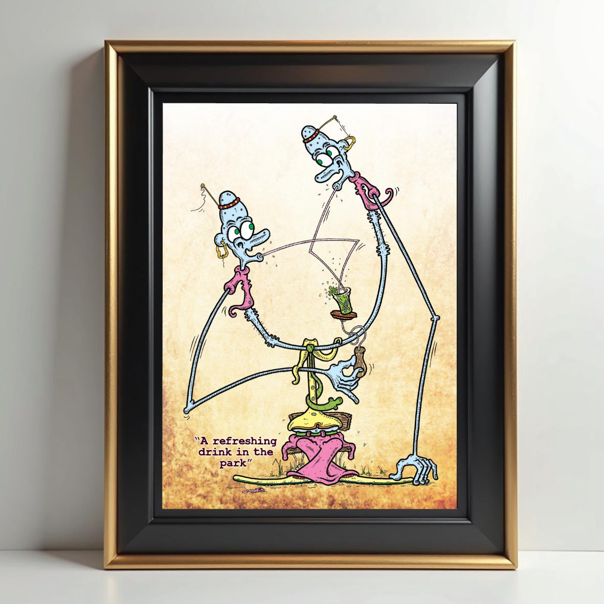 Park Drink Art Print