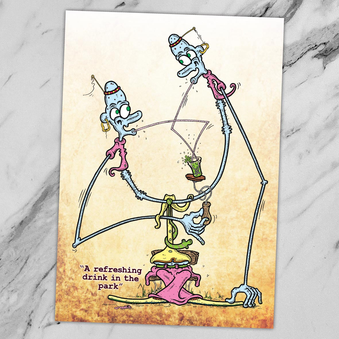 Park Drink Art Print