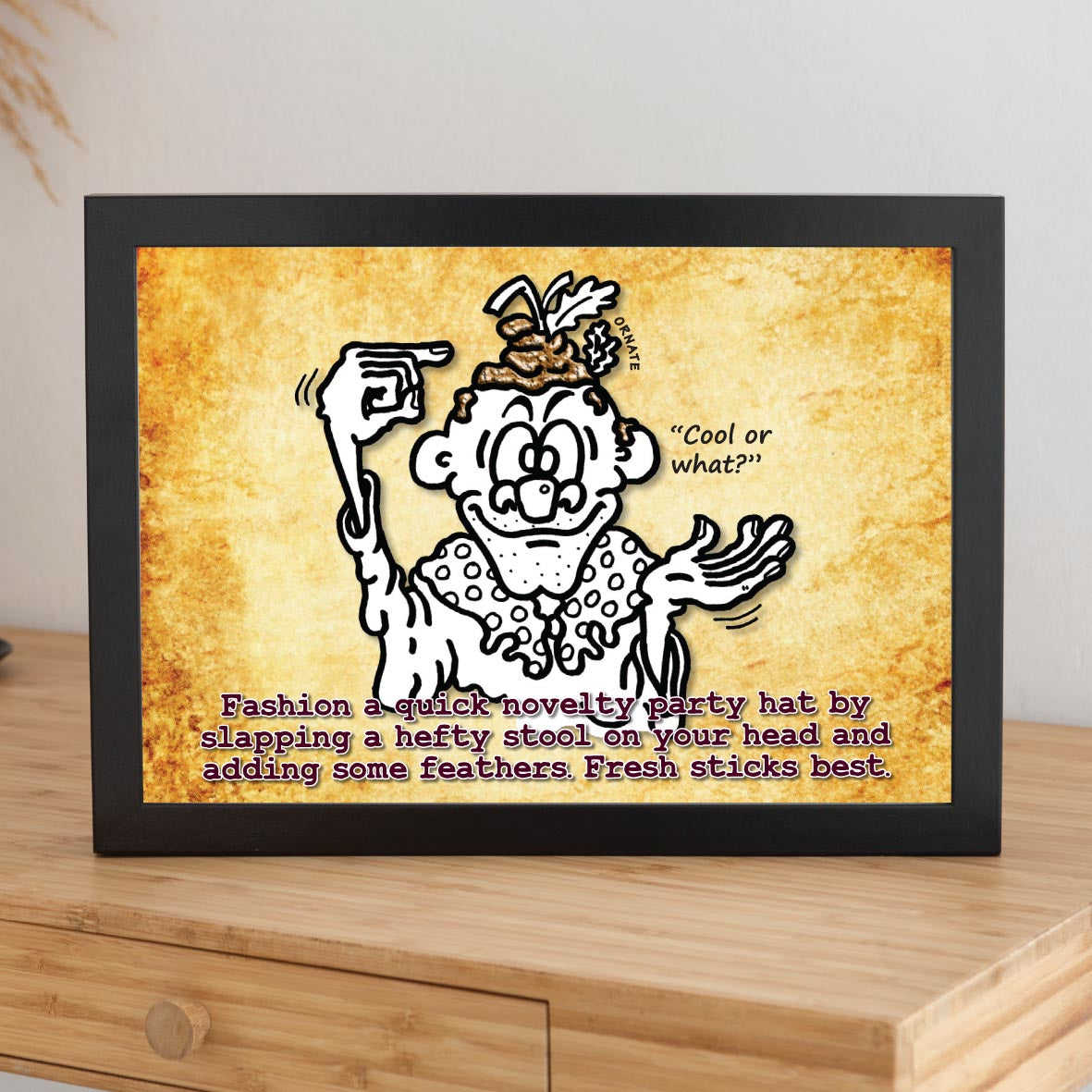 Party Poo Hat Cartoon Art Print