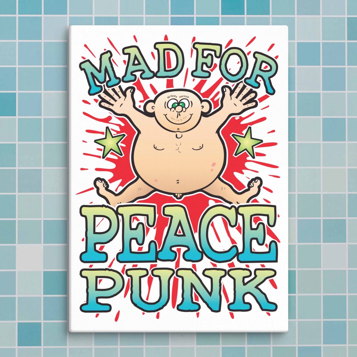 Peace Punk Canvas Print 30x40cm