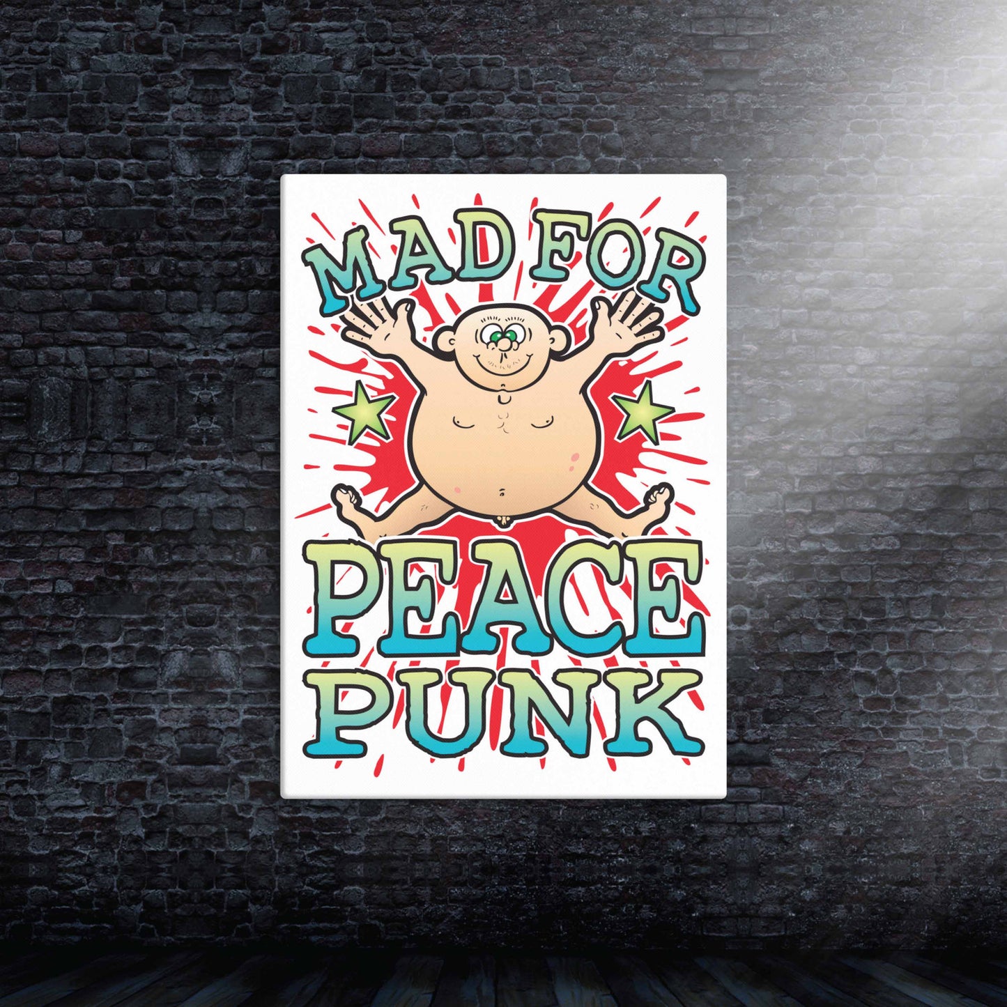 Peace Punk Canvas Print 30x40cm
