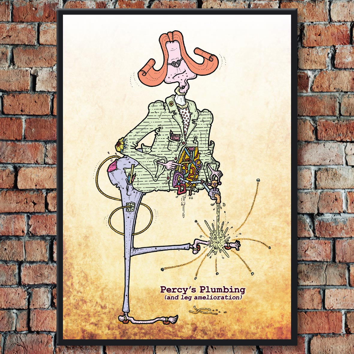 Percy's Plumbing Art Print
