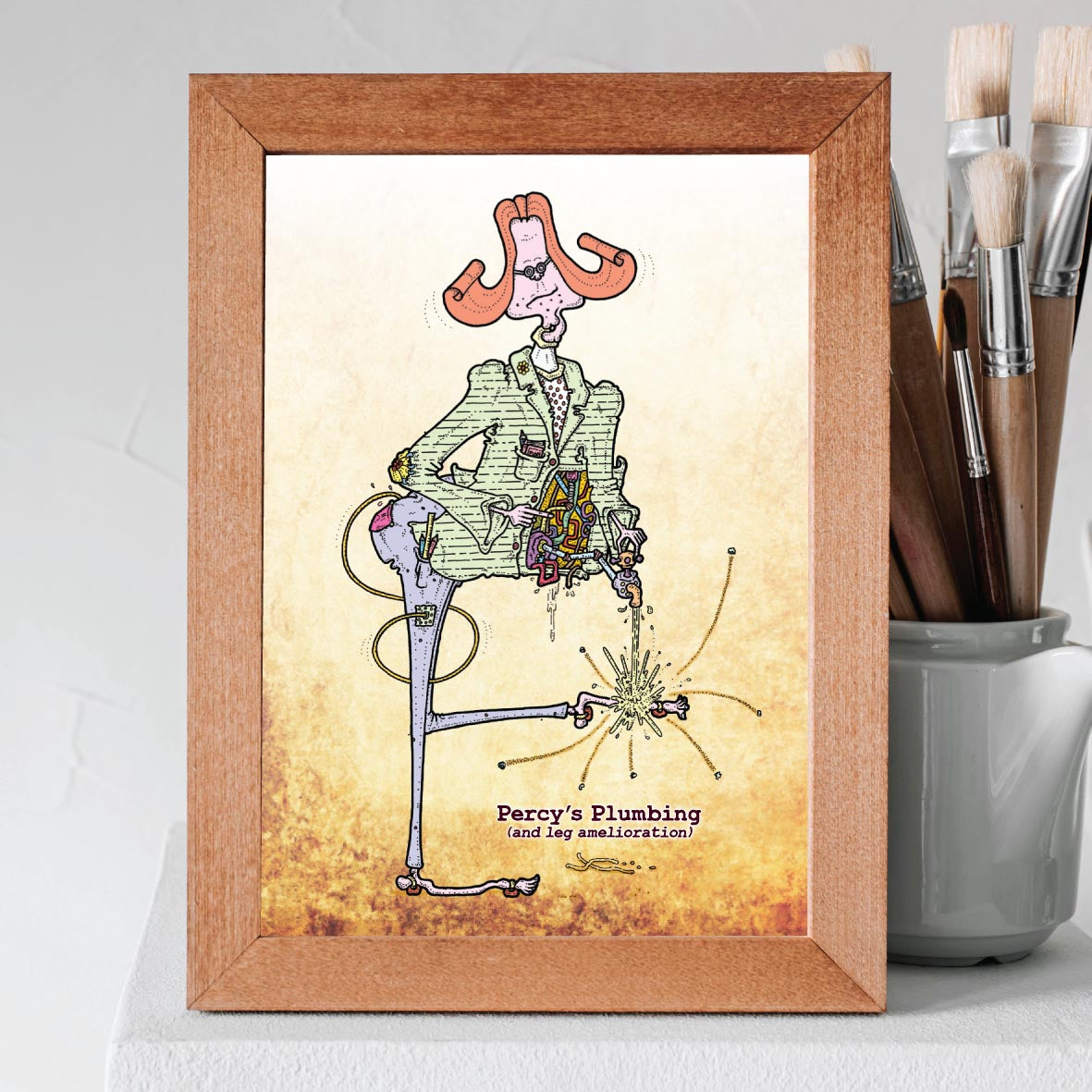Percy's Plumbing Art Print