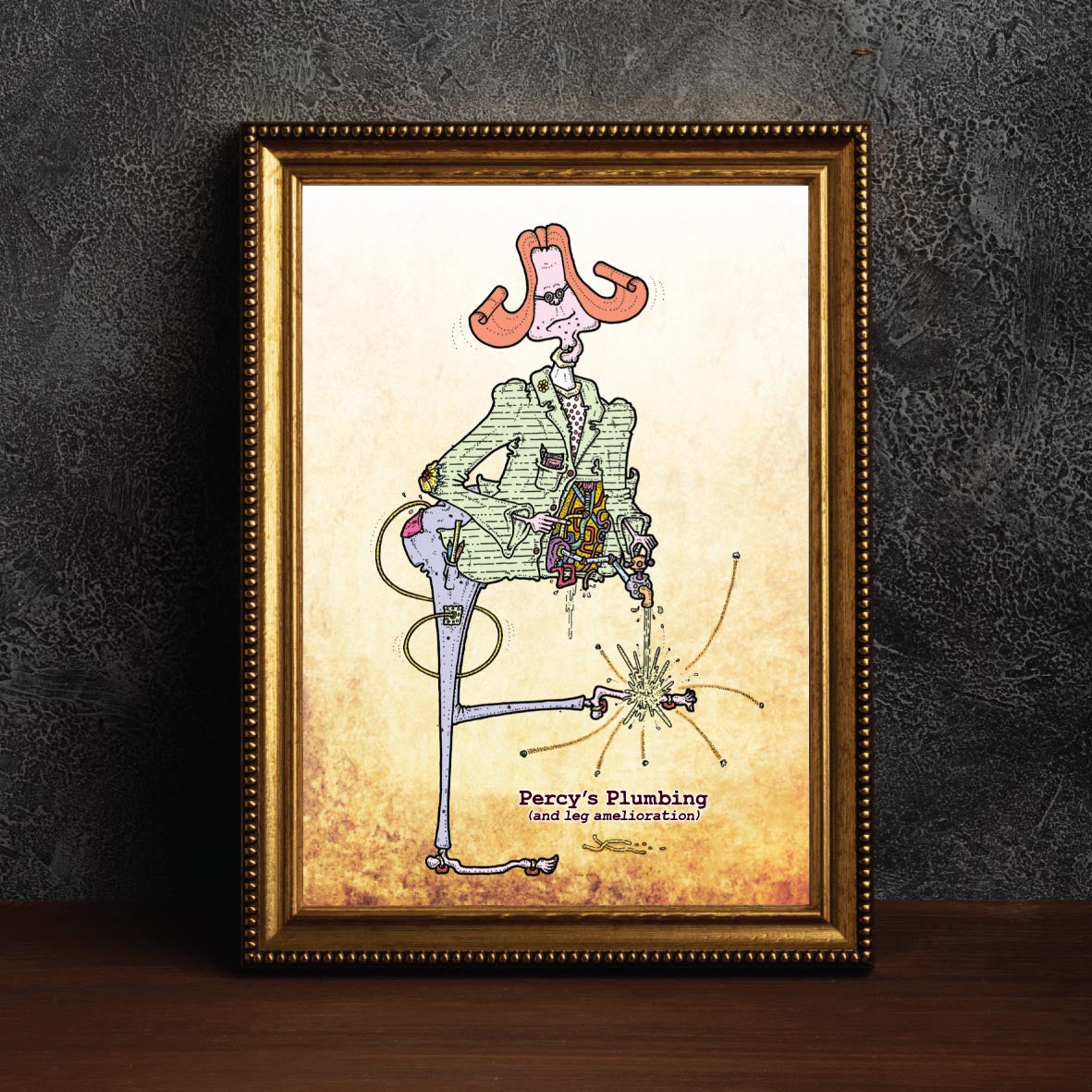 Percy's Plumbing Art Print