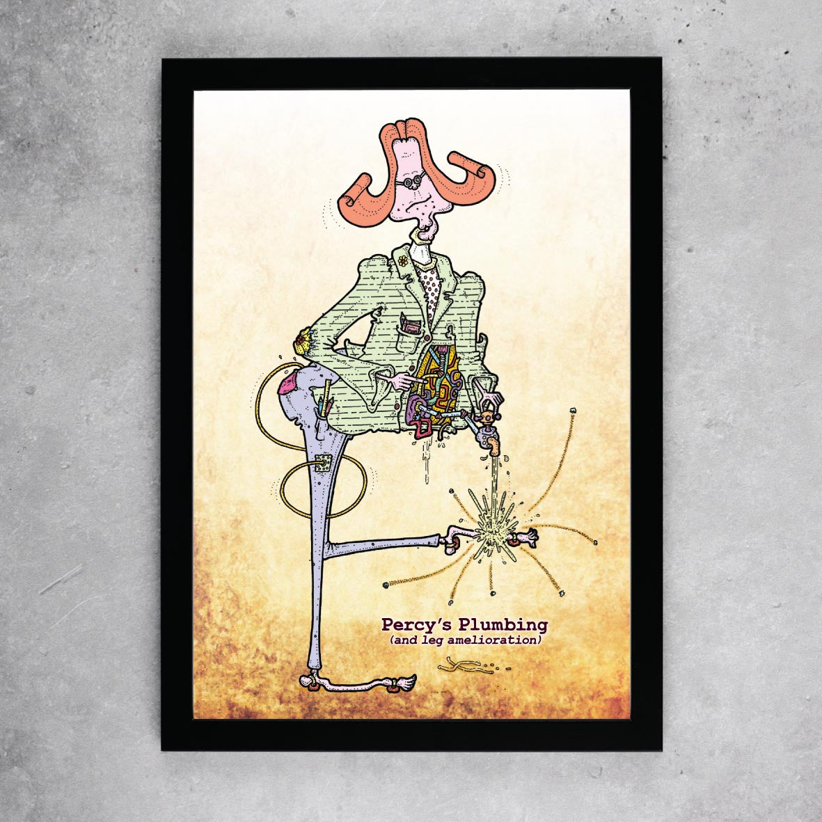 Percy's Plumbing Art Print