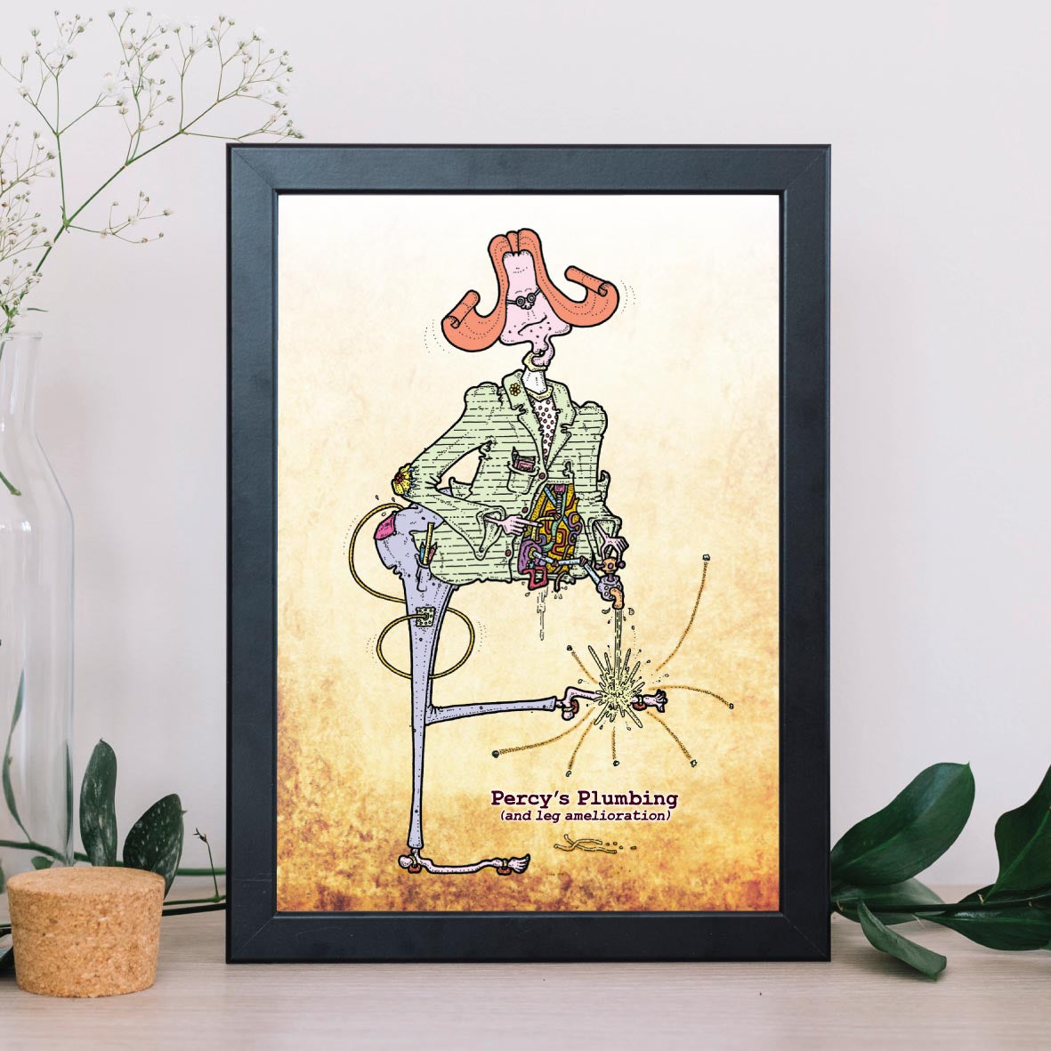 Percy's Plumbing Art Print