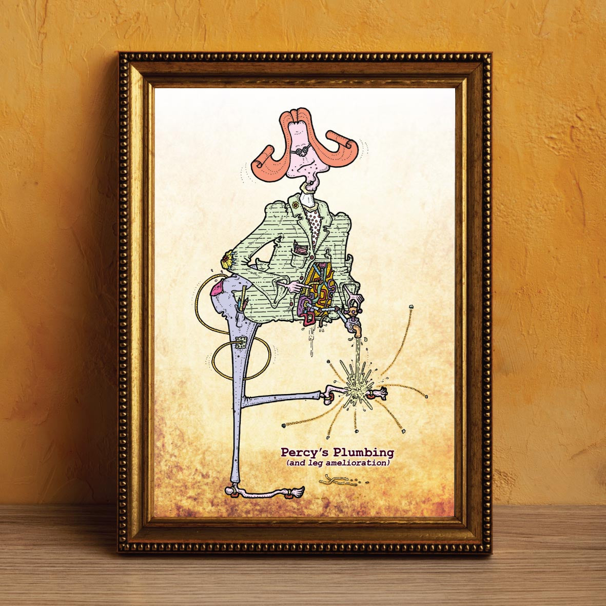 Percy's Plumbing Art Print