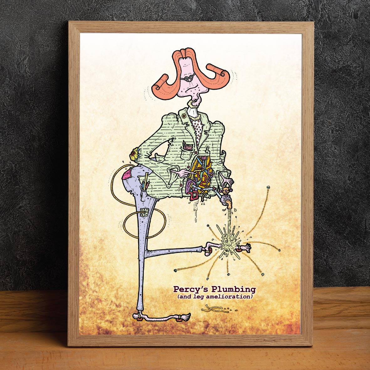 Percy's Plumbing Art Print