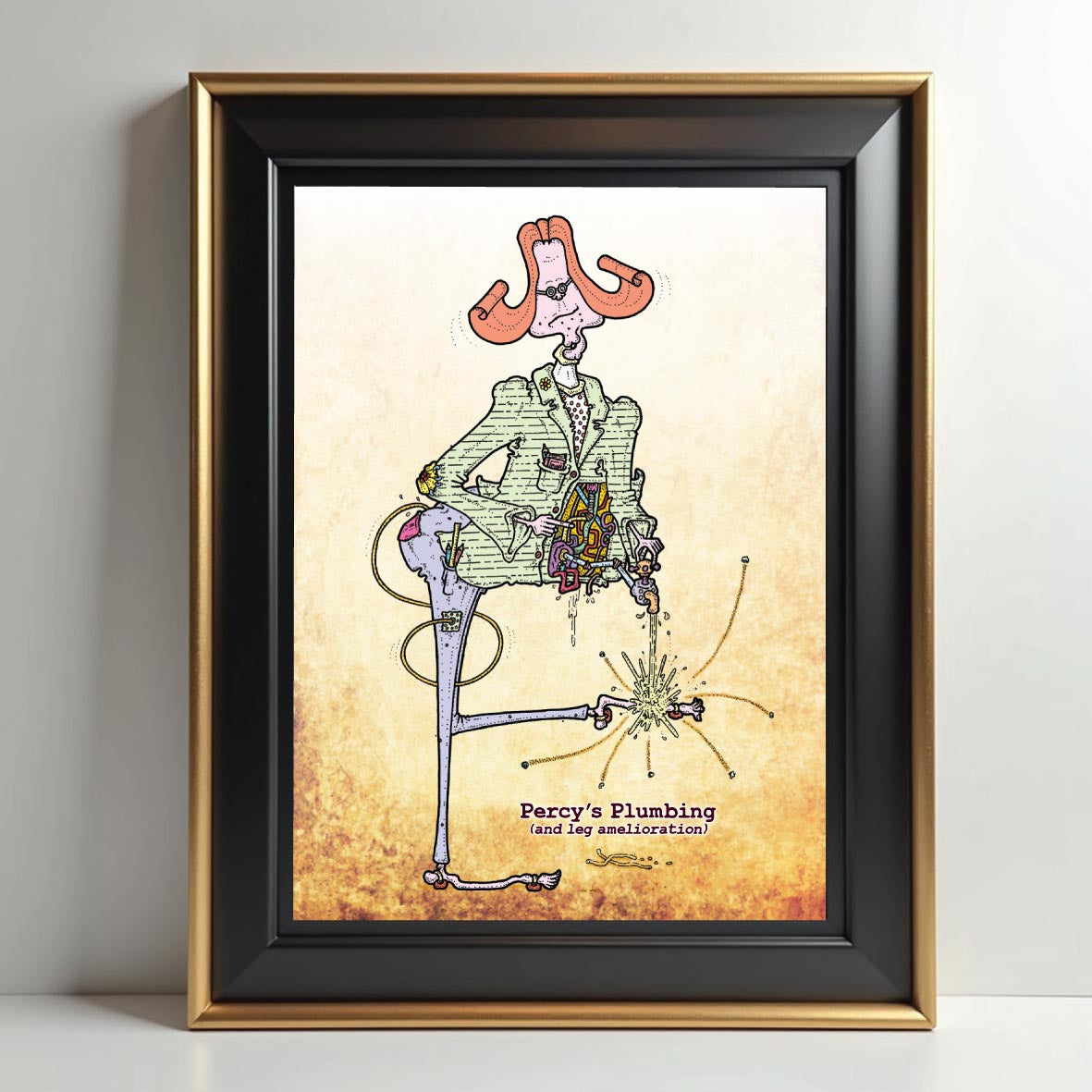 Percy's Plumbing Art Print