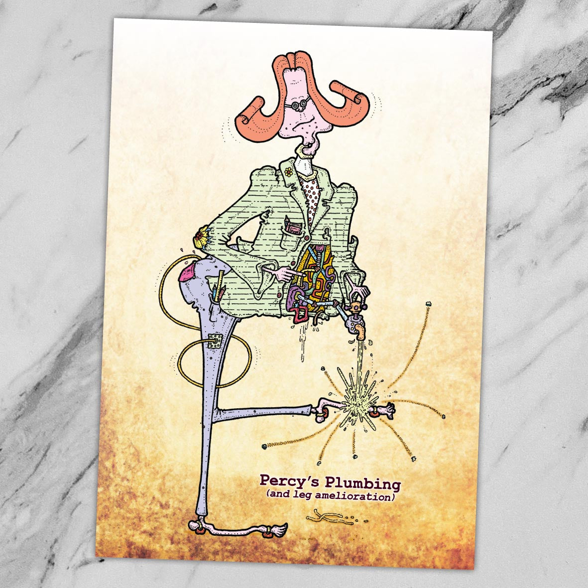 Percy's Plumbing Art Print